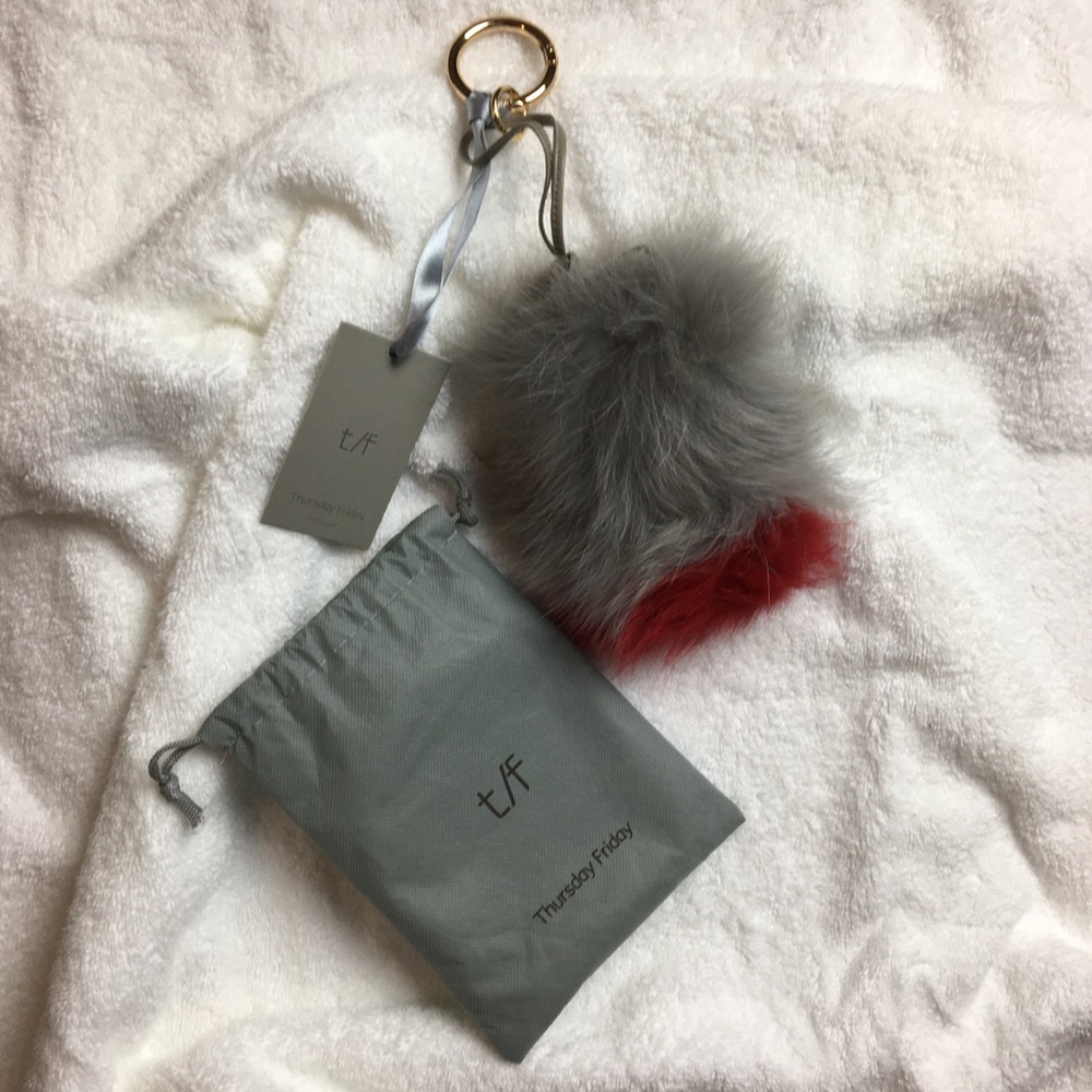 Thursday/ Friday Fluffy Key Chain/ Bag Charm